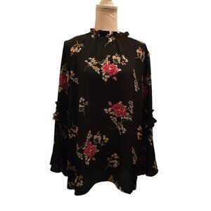 Neiman Marcus Floral Print Blouse - Size Large - NWT